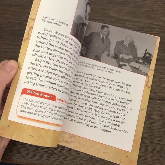 Ralph Bunche: Quiet Hero by: Daniel Tracy paperback book - Picture 2 of 3